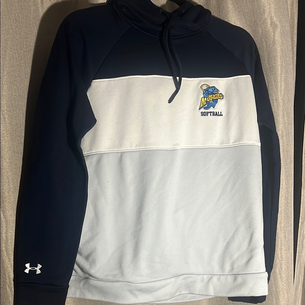 Under Armour blue and White Hoodie